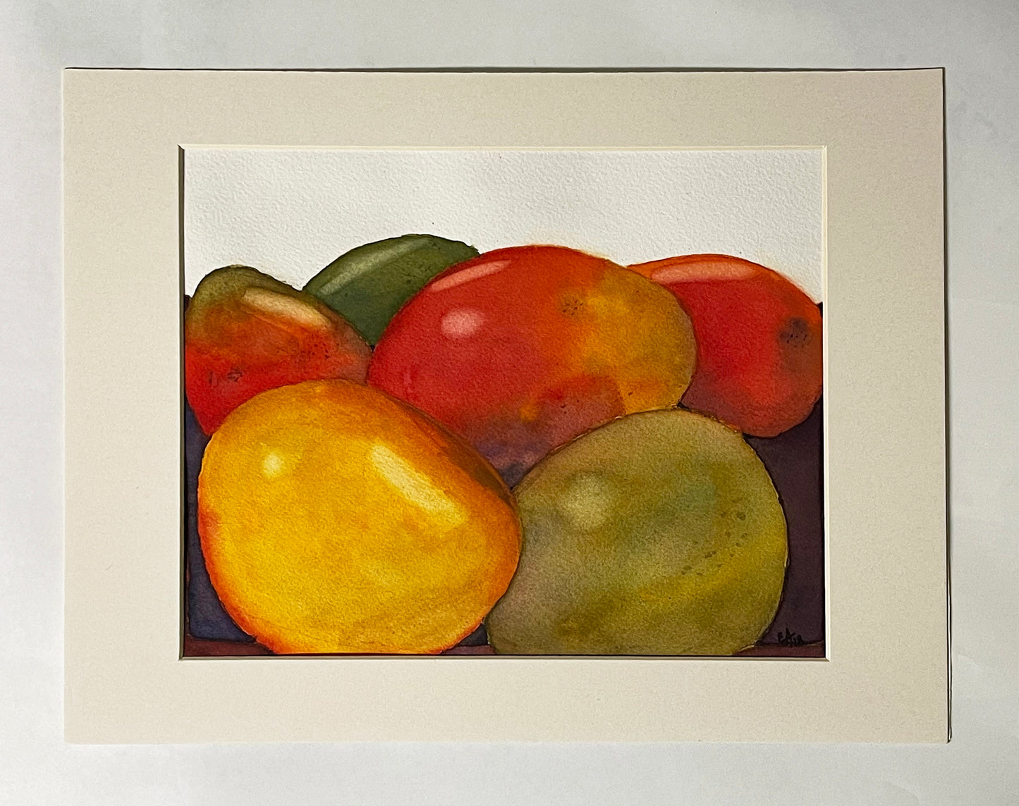 Watercolor Original Painting "Still Life Mangoes"